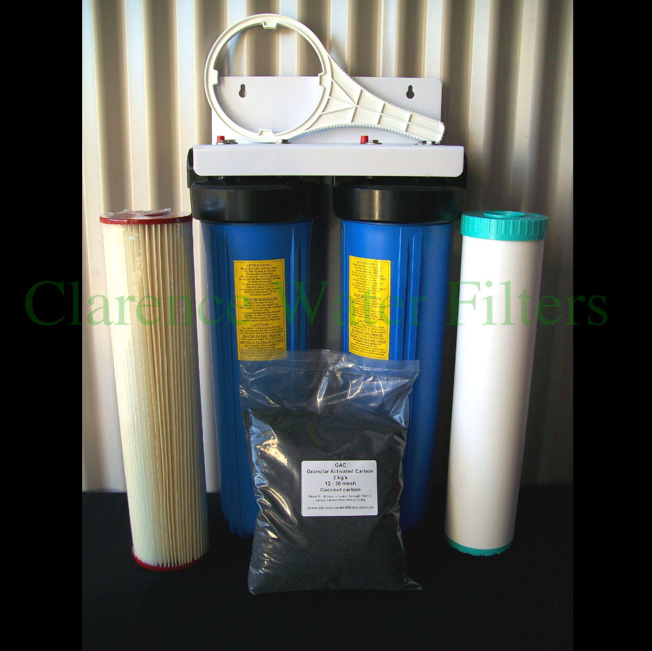 Clarence Water Filters Australia Chlorine Town Large Twin Whole of