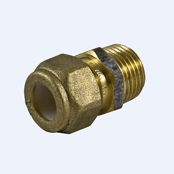 Brass 1/2" Male to 1/2" Compression