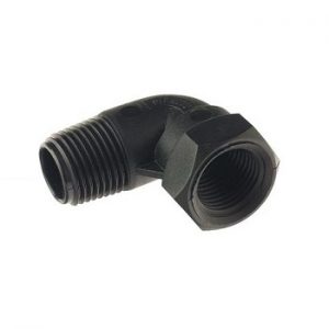 1-2inch F x 1-2inch M Poly Elbow