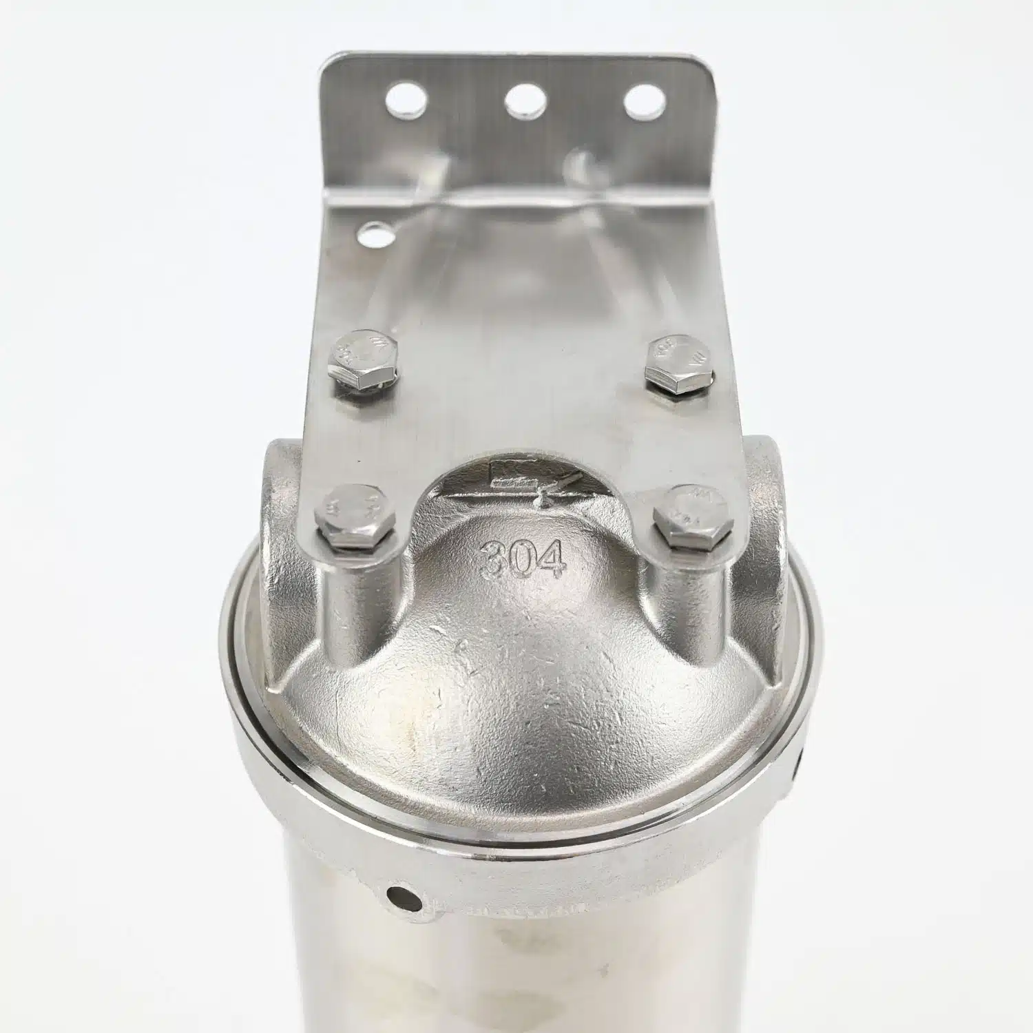 10 Inch 304 Stainless Steel Water Filter Houseing with Half Inch Ports and Bracket for 10 inch by 2 point 5 Water Filters