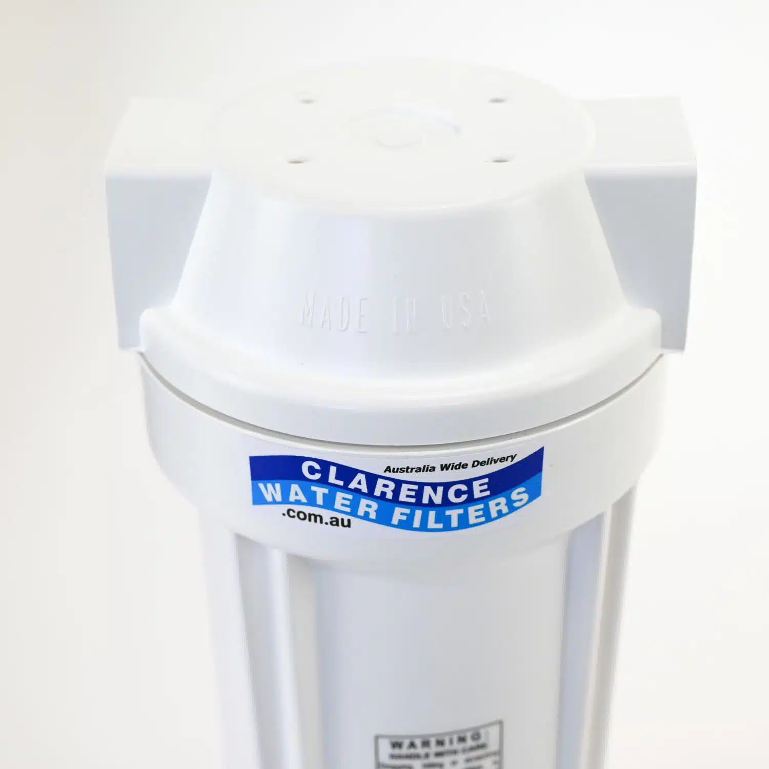 10 inch QMP Water Filter Housing with three quarter inch chrome plated brass ports