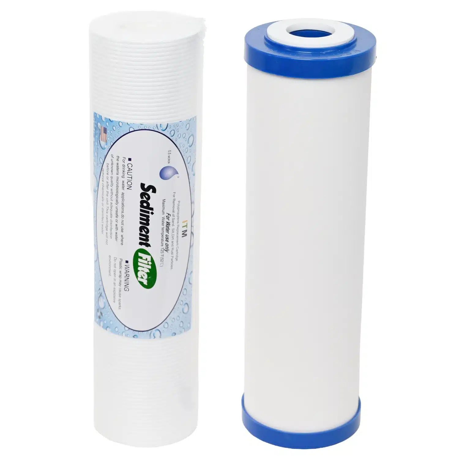 1025 CeraMetix 10 inch Fluoride Removal Ceramic Water Filter W9522650 and 1025 0 point 5 micron Sediment filter kit