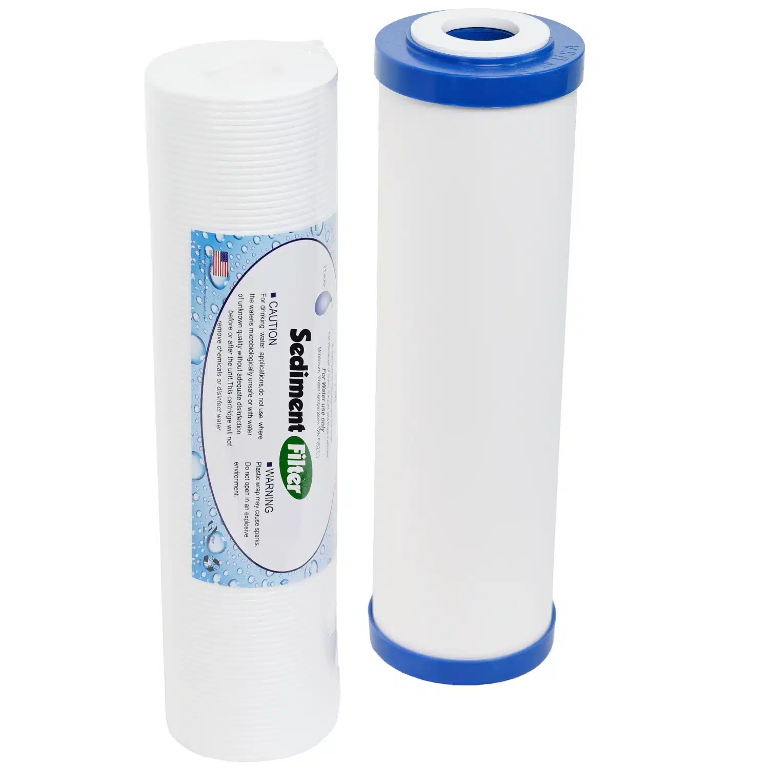 1025 CeraMetix 10 inch Fluoride Removal Ceramic Water Filter W9522650 and 1025 0 point 5 micron Sediment filter kit