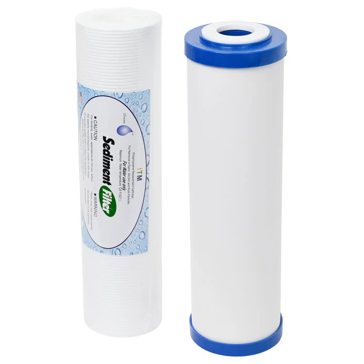 1025 CeraMetix 10 inch Fluoride Removal Ceramic Water Filter W9522650 and 1025 0 point 5 micron Sediment filter kit