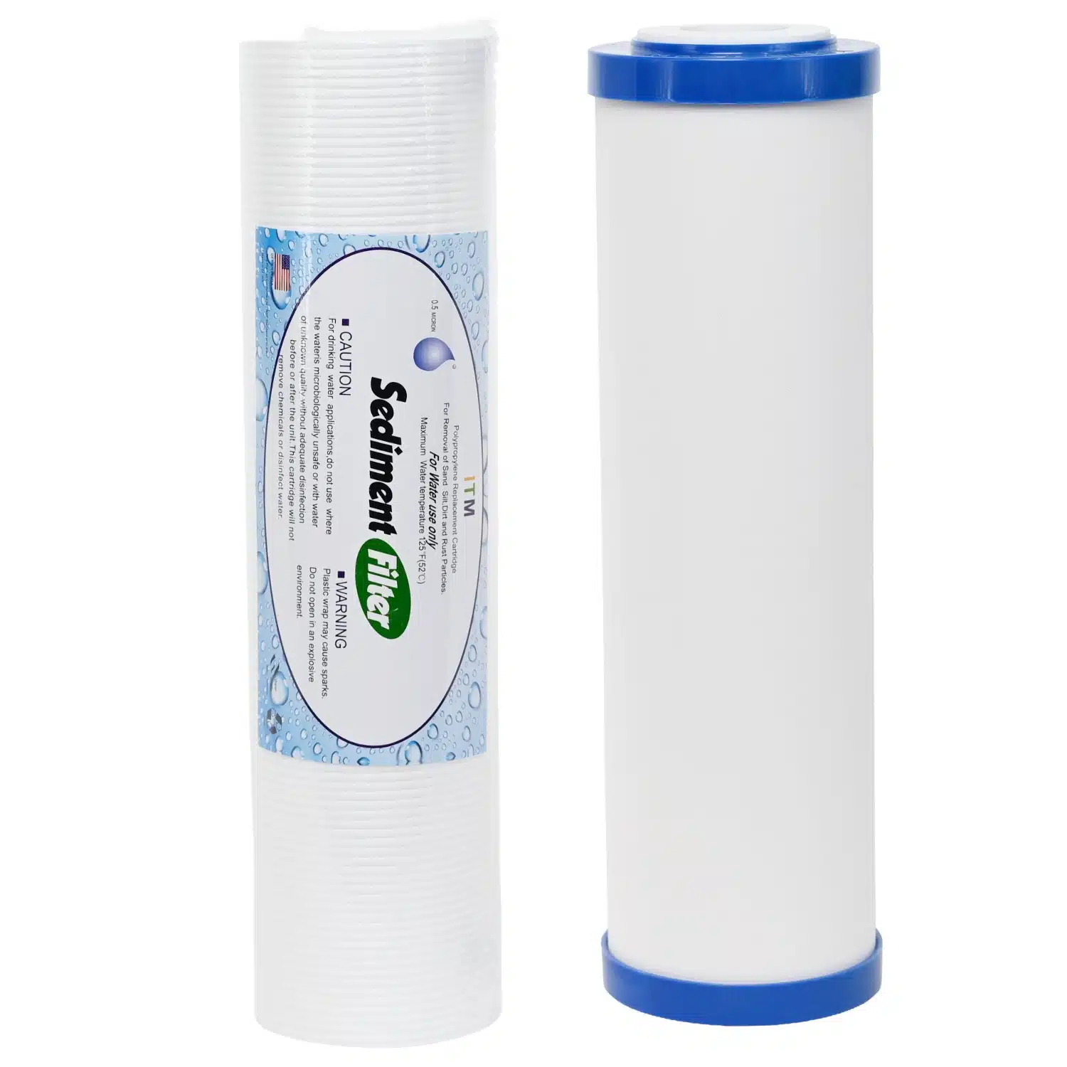 1025 CeraMetix 10 inch Fluoride Removal Ceramic Water Filter W9522650 and 1025 0 point 5 micron Sediment filter kit