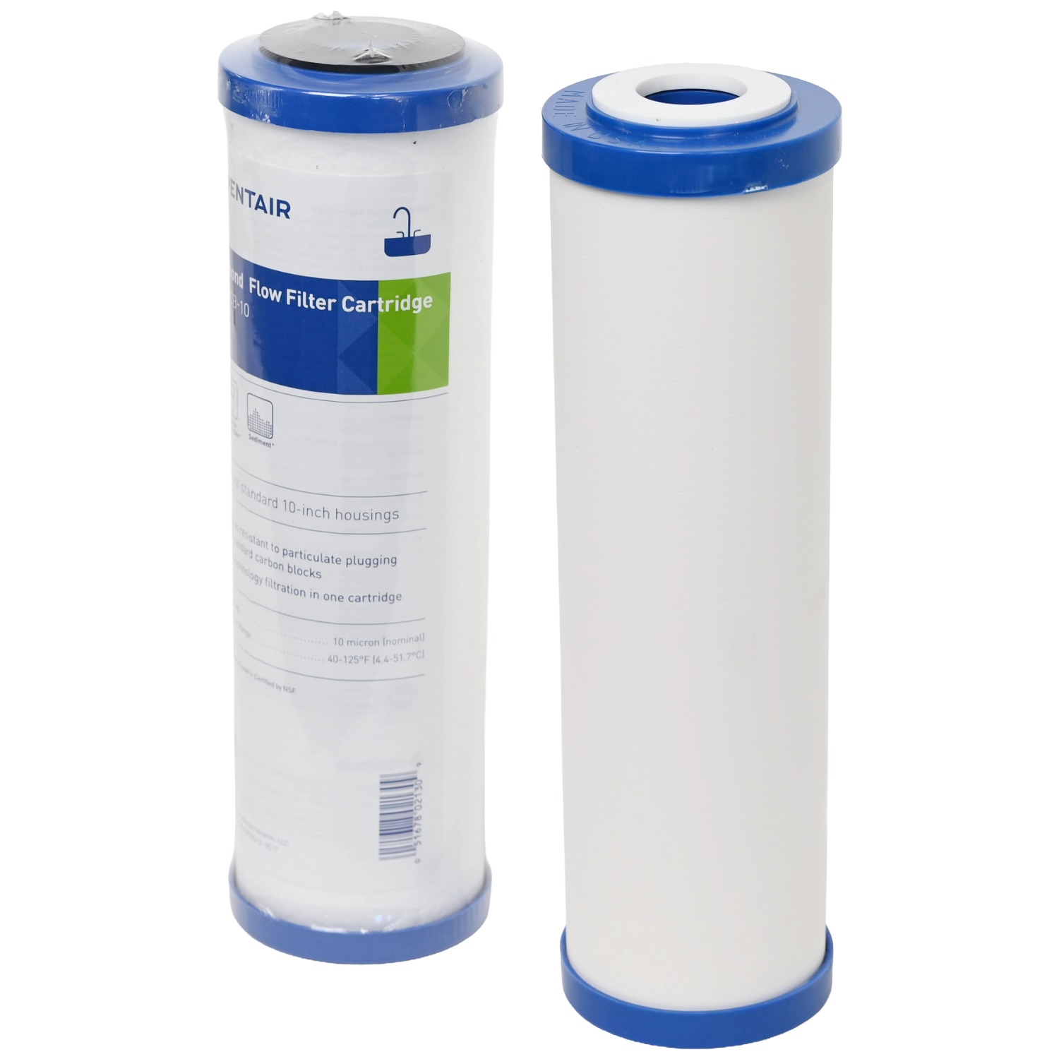 1025 CeraMetix 10 inch Fluoride Removal Ceramic Water Filter W9522650 and Pentair DFX-CB-10 Carbon and Sediment filter kit