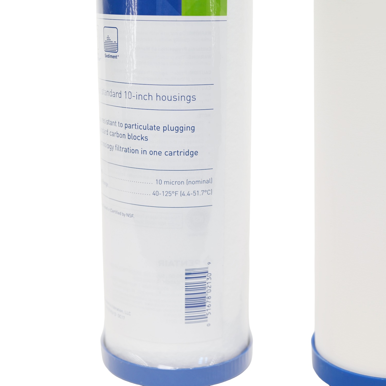 1025 CeraMetix 10 inch Fluoride Removal Ceramic Water Filter W9522650 and Pentair DFX-CB-10 Carbon and Sediment filter kit