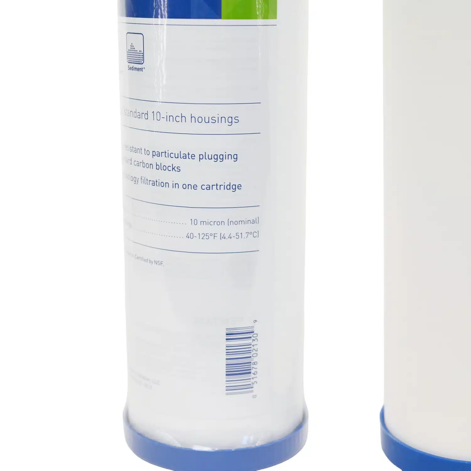 1025 CeraMetix 10 inch Fluoride Removal Ceramic Water Filter W9522650 and Pentair DFX-CB-10 Carbon and Sediment filter kit