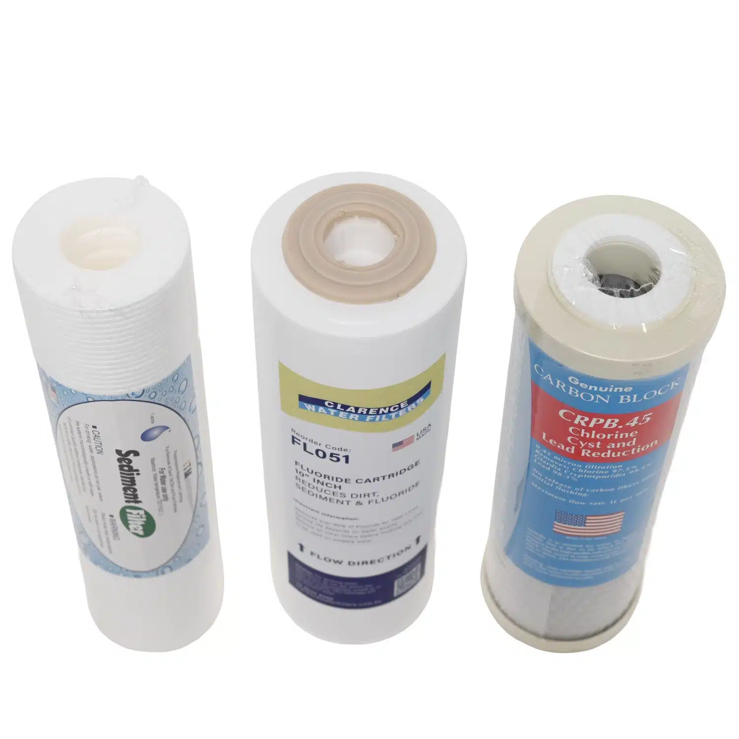 1025PS1 Sediment FL051 Fluoride & WC04 Carbon Filter Set