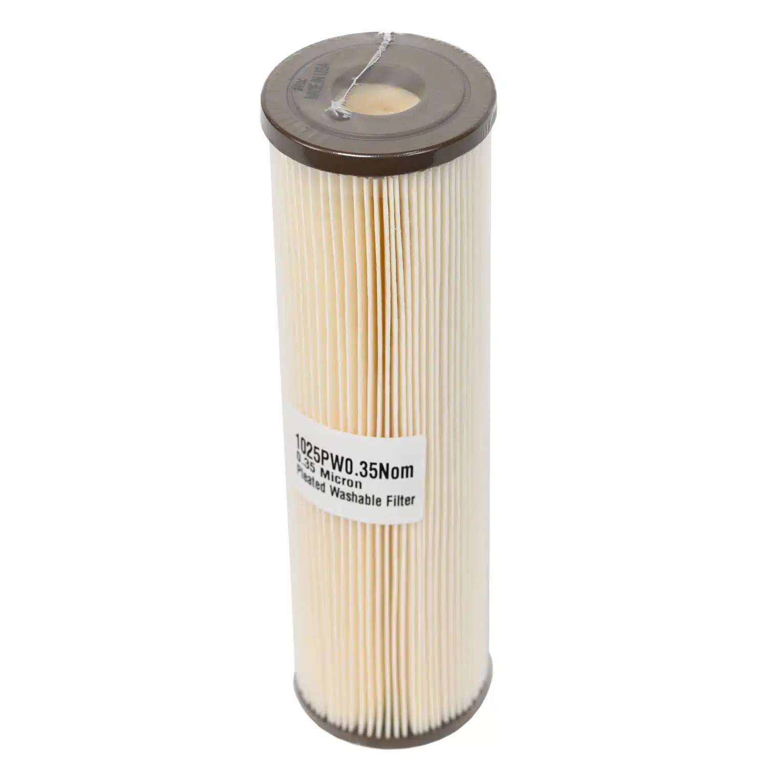 1025PW0.35 Pleated Washable 0.35 Micron 9 3_4 inch x 2.5 inch Filter Beer filtration