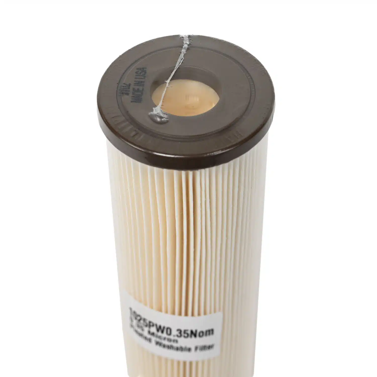 1025PW0.35 Pleated Washable 0.35 Micron 9 3_4 inch x 2.5 inch Filter Beer filtration