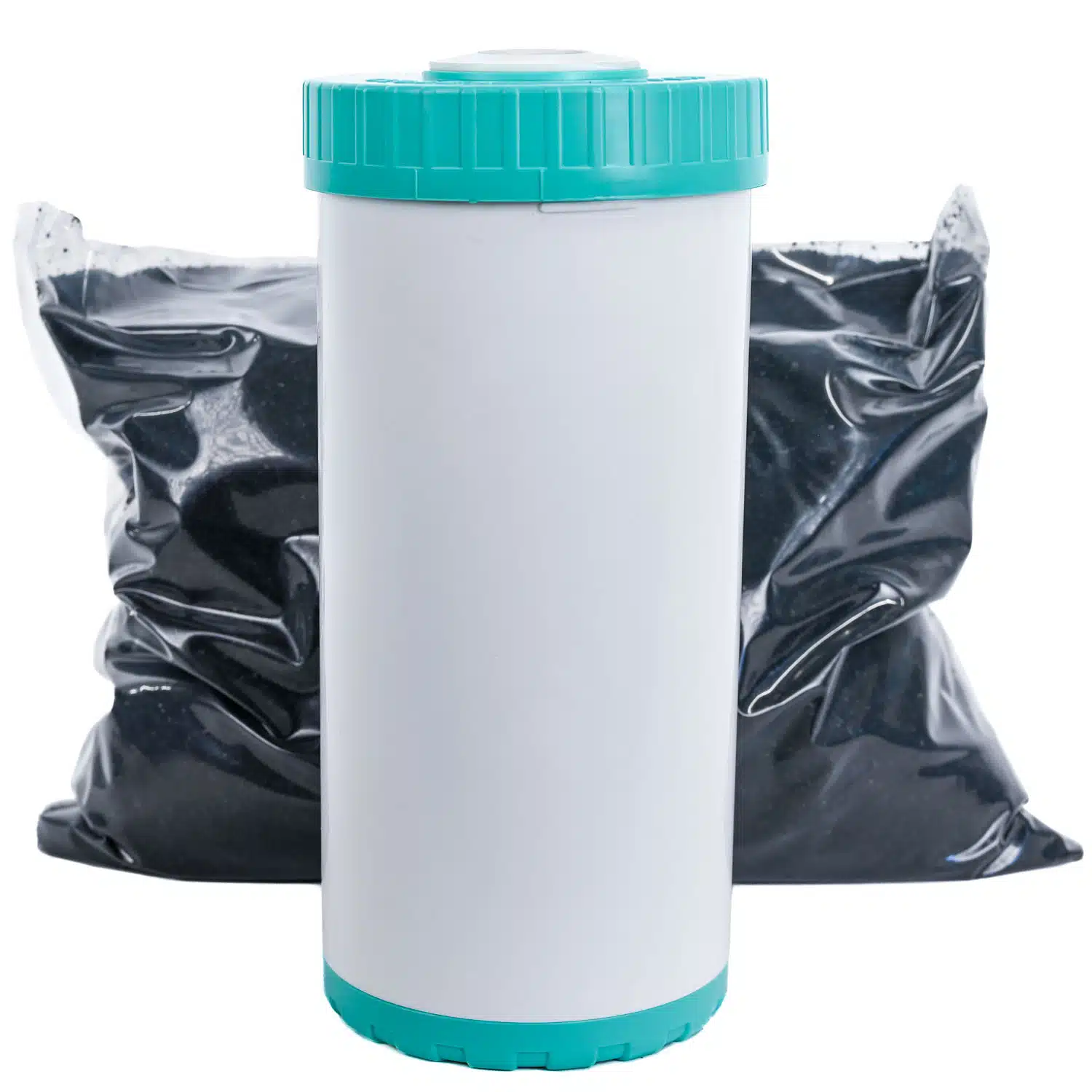 1045SilverGAC Refillable High Flow Granular Activated Silver Impregnated Carbon water filter 5 Micron Filter to 10 inch by 4 point 5 inch Filter Housings