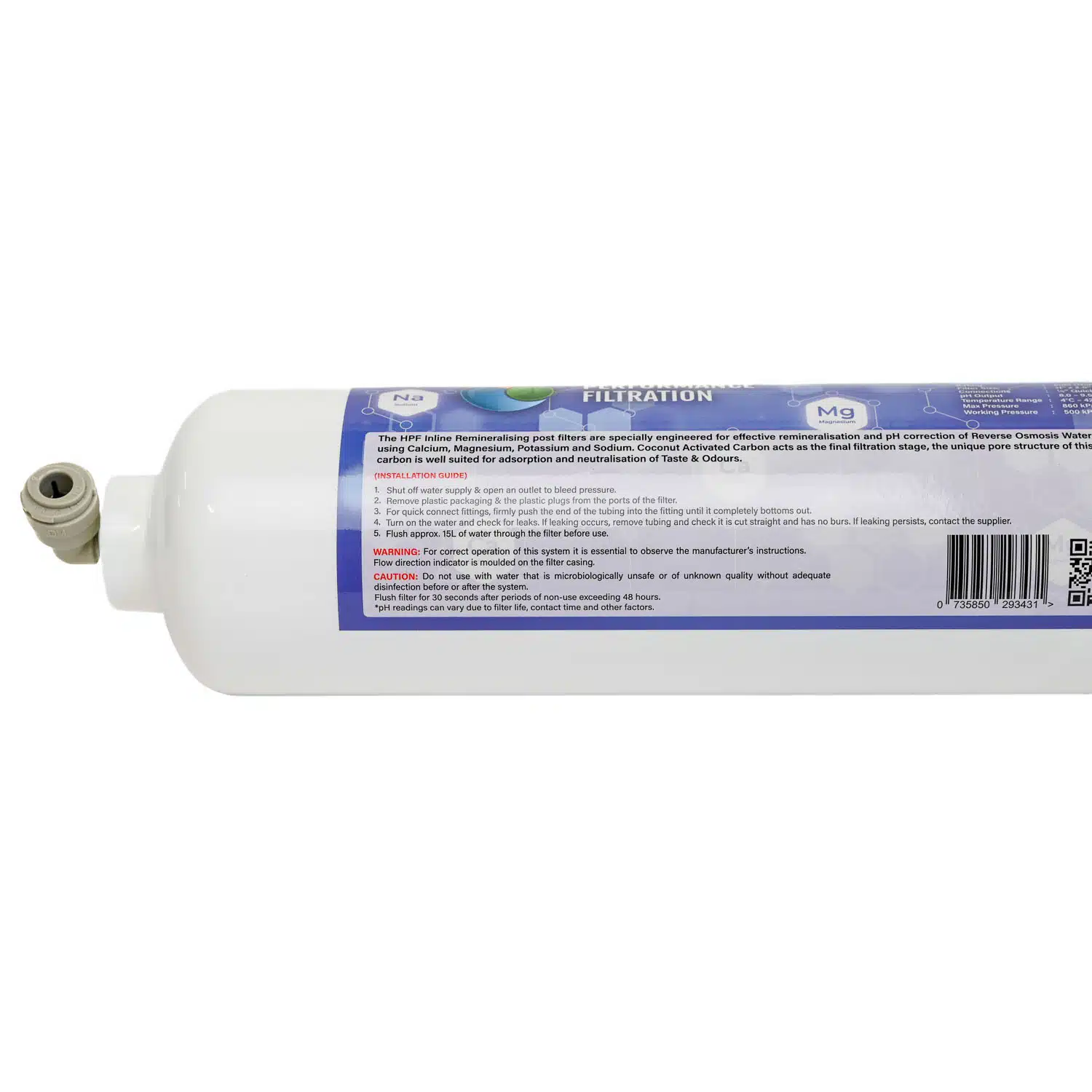 1225Alka GAC In-Line Alkalising and Carbon inline filter K-CPH K-PH-GAC
