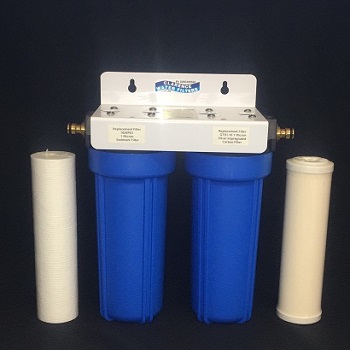 Twin Caravan Water Filter with Ceramic Carbon Filter - Clarence Water  Filters Australia