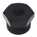 1inch (32mm) Male bsp to 1-4inch (12mm) Female bsp black poly bush.