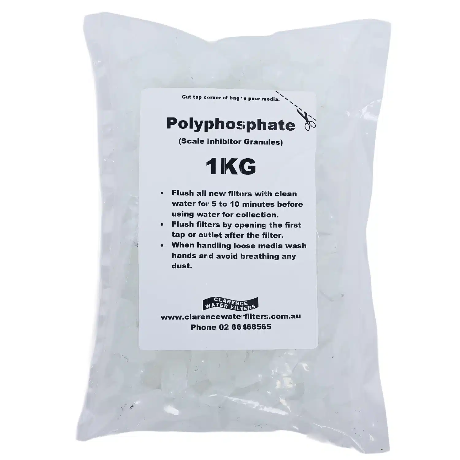 1kg Slow Dissolving Polyphosphate Scale Inhibitor Granules For Limescale Reduction