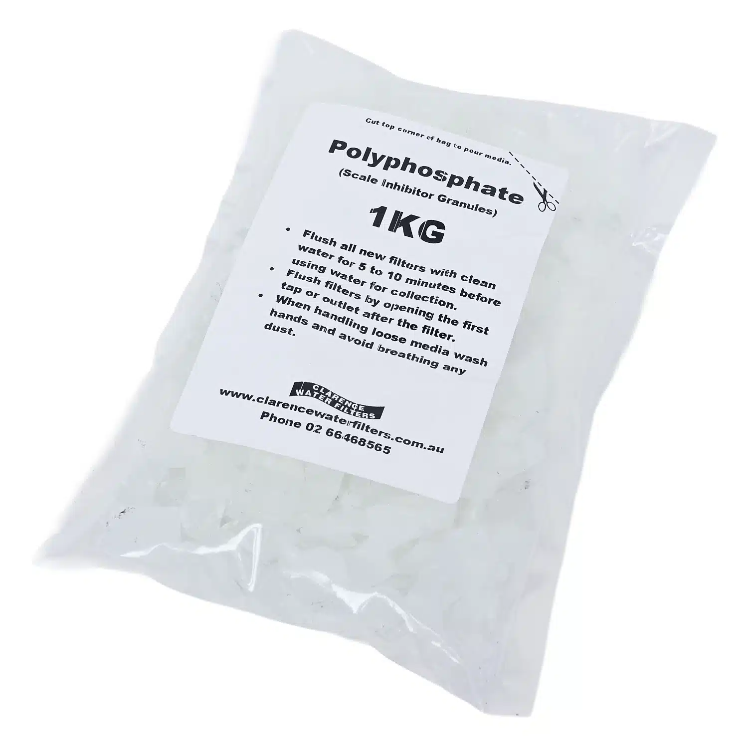 1kg Slow Dissolving Polyphosphate Scale Inhibitor Granules For Limescale Reduction