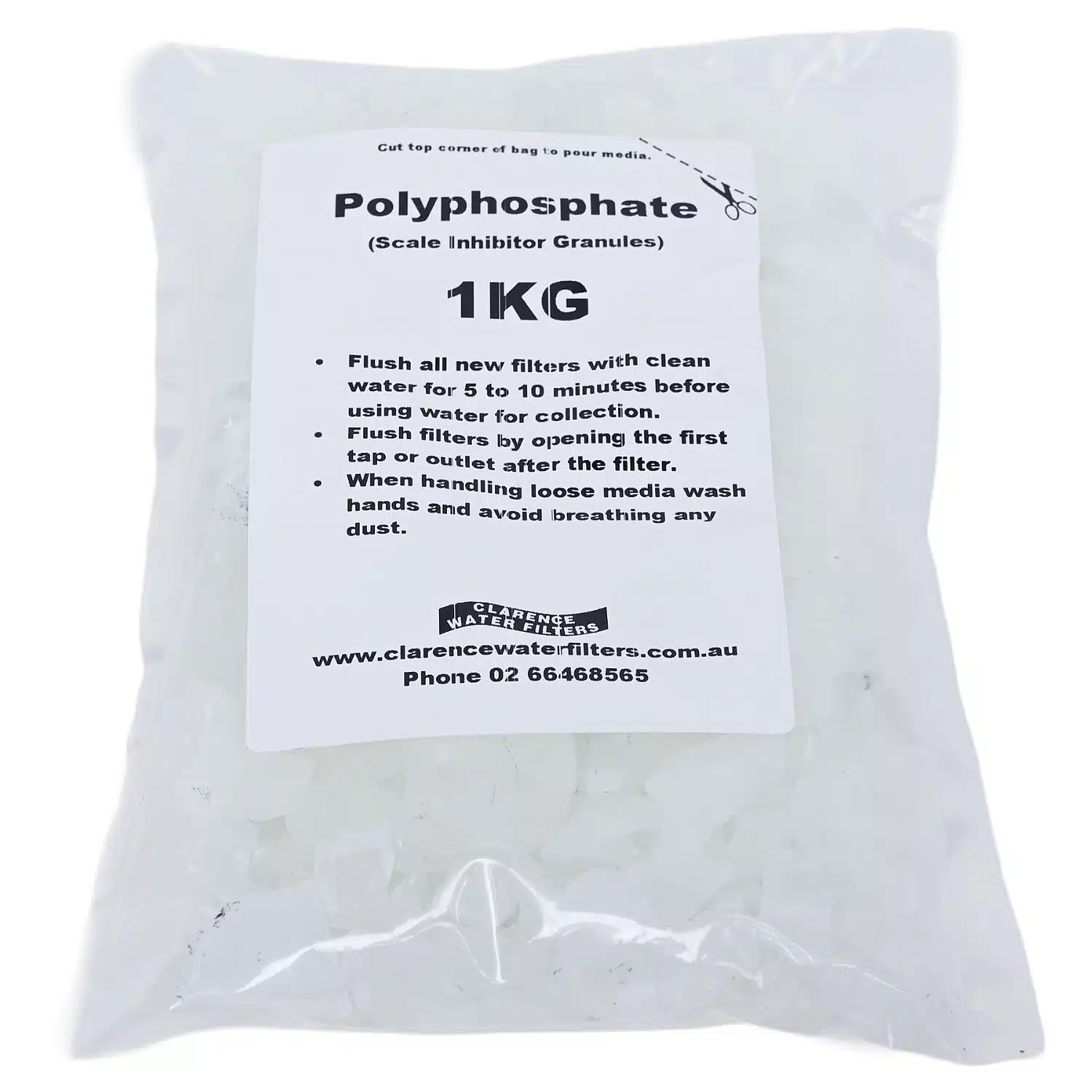 1kg Slow Dissolving Polyphosphate Scale Inhibitor Granules For Limescale Reduction
