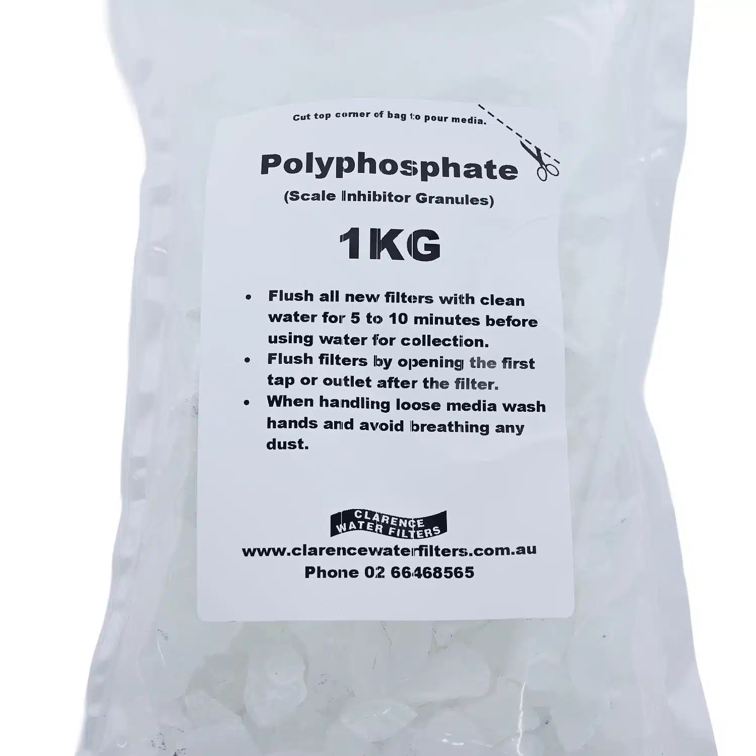 1kg Slow Dissolving Polyphosphate Scale Inhibitor Granules For Limescale Reduction