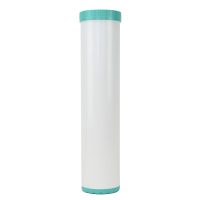20 inch by 4 point inch refillable water filter containing GAC Carbon and KDF for chlorine reduction