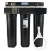 20 inch x 4 point 5 Big Black Triple Stage High Flow Water Filter Housing