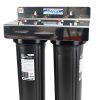 20 inch x 4 point 5 Big Black Twin Stage High Flow Water Filter Housing