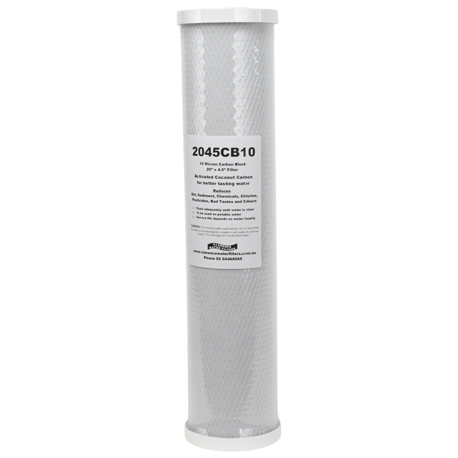 2045CB10 20" x 4.5" 5-10 Micron Carbon Block Water Filter - Image 5