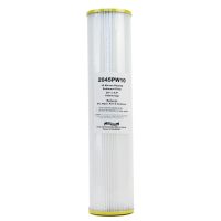 2045PW10 10 Micron 20 inch by 4 point 5 Sediment Filter with Yellow Cap and Rubber Seals