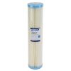 2045PW5-CWF Taiwanese 5 micron made 20 inch by 4 point 5 inch sediment water filter with rubber seals and blue end caps