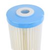 2045PW5-CWF Taiwanese made 20 inch by 4 point 5 inch sediment water filter with rubber seals and blue end caps