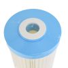 2045PW5-CWF Taiwanese made 20 inch by 4 point 5 inch sediment water filter with rubber seals and blue end caps-3