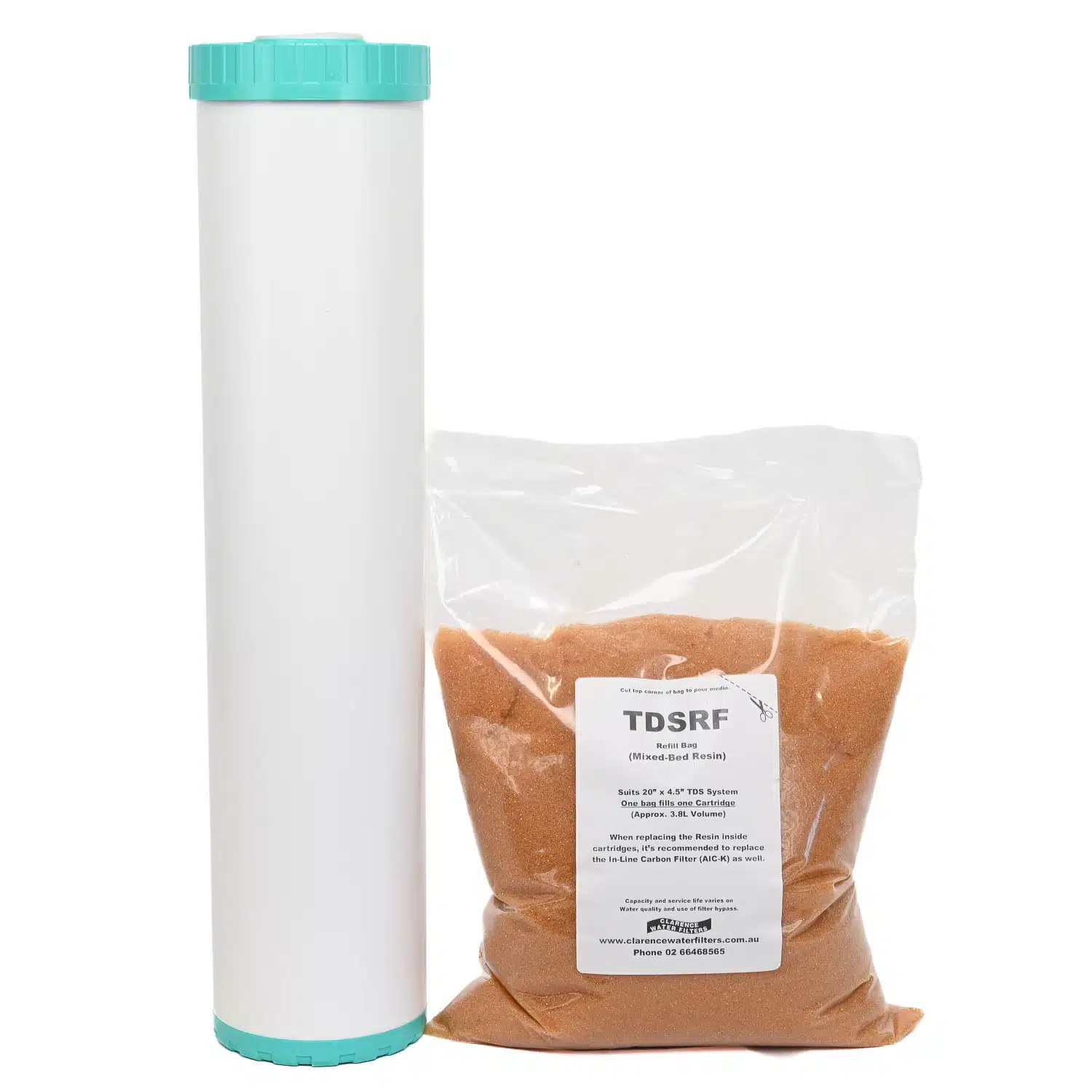 220 inch x 4.5 inch TDSRF Mixed Bed Resin Filter 2045MB