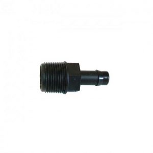 3-4inch M bsp x 13mm poly barb fitting