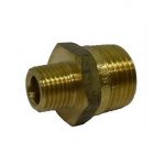 3/8" - 1/4" brass reducing nipple