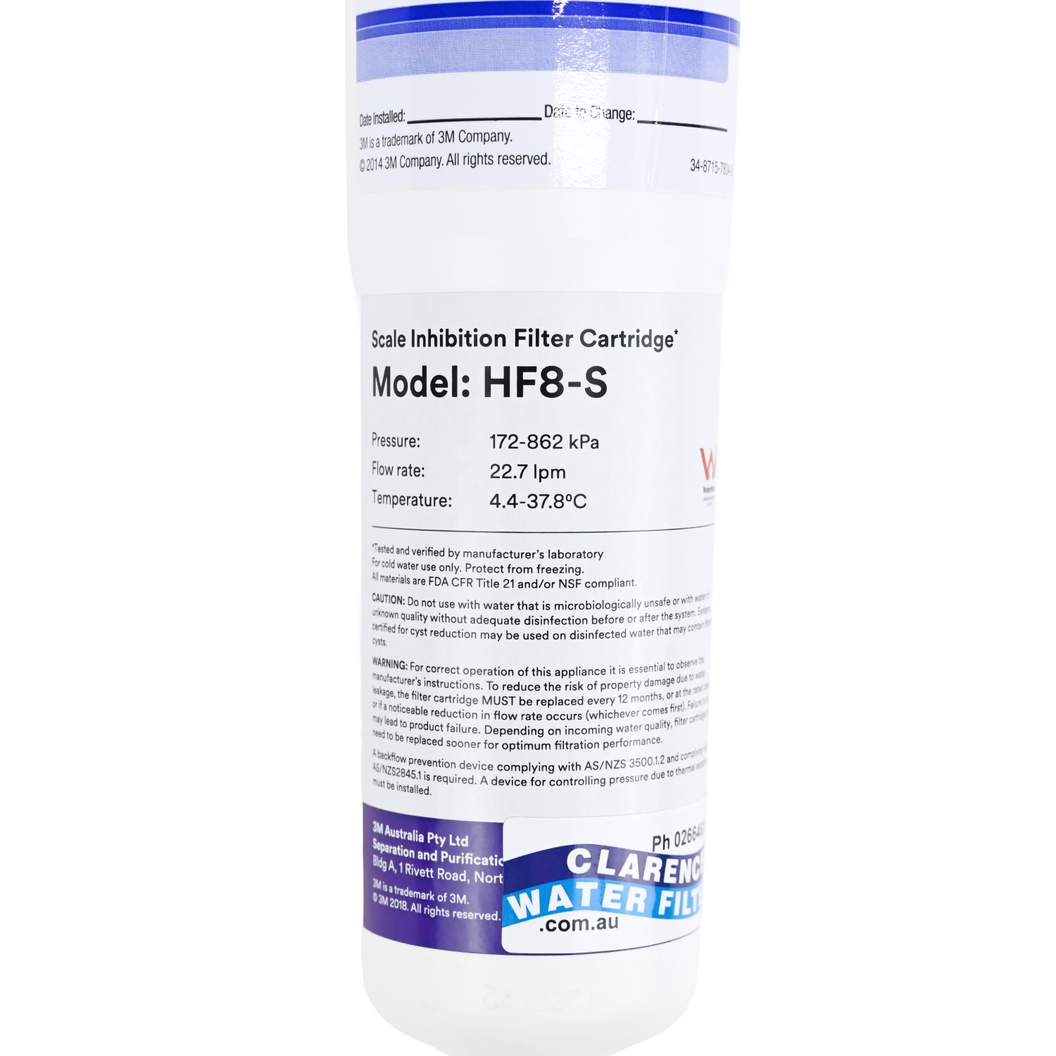 3M HF8-s Water Filter Part 5582113