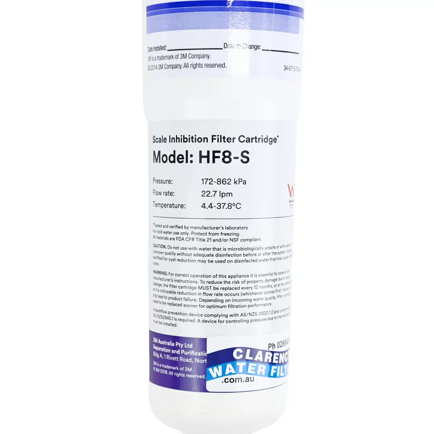 3M HF8-s Water Filter Part 5582113