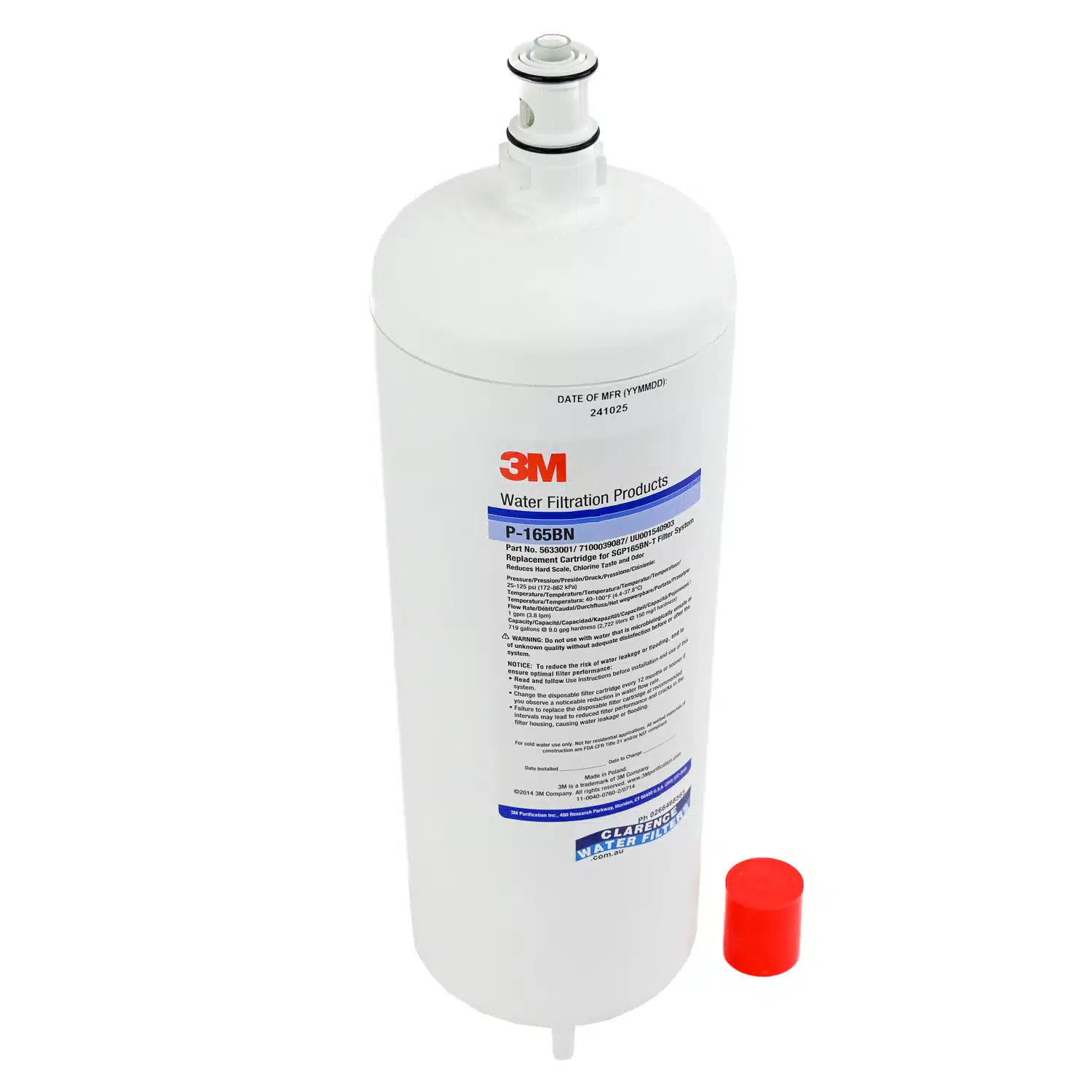 3M P-165BN Espresso Scale Control Filter with weak acid cation resin