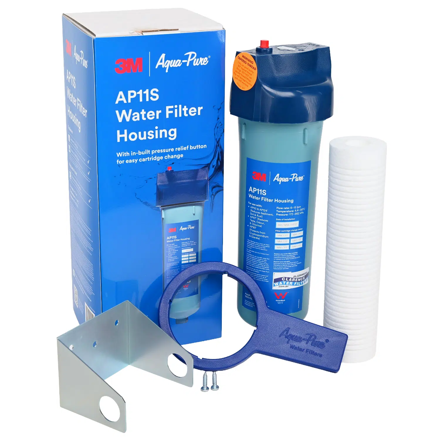 3m Aqua-pure AP11s High Pressure Blue Opaque Water Filter Housing Kit 12