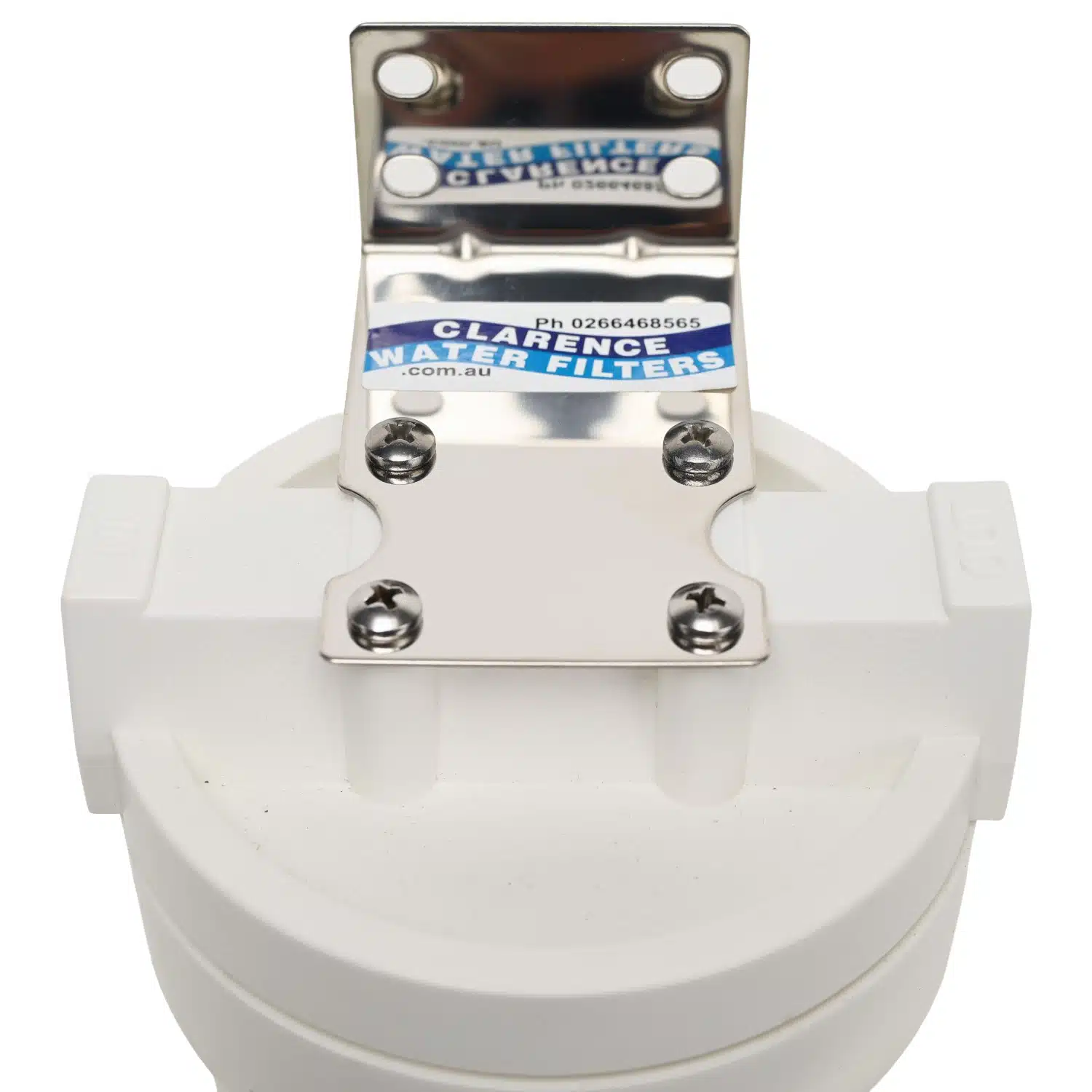 5 inch by 2 point 5 inch QMP water filter housing made in the usa with bracket and spanner