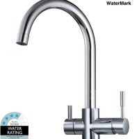 Gooseneck 3 Way Sink Mixer Tap Hot & Cold Plus Filtered FSAT4