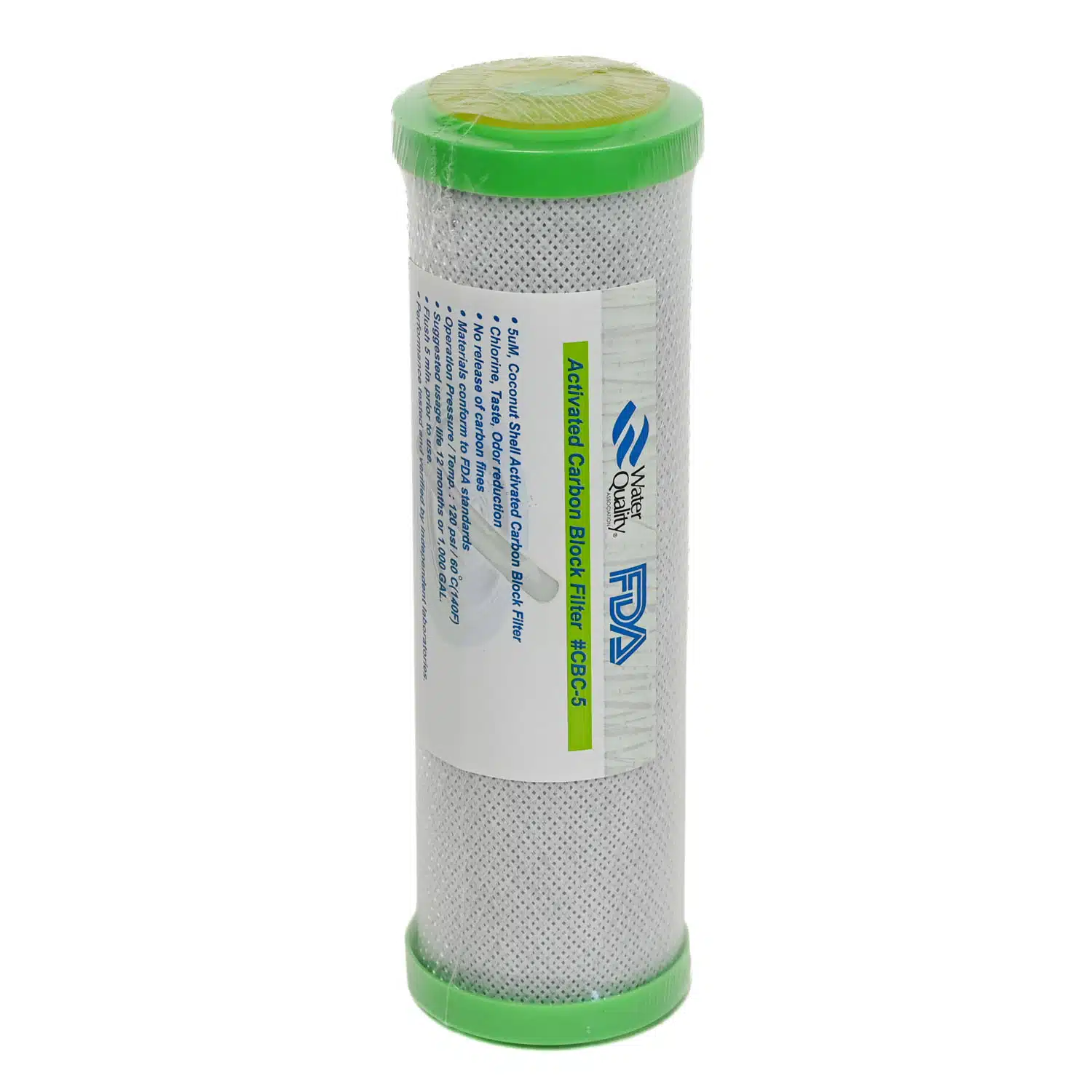 925CB5 Carbon Block 5 Micron 9 inch by 2 point 5 Filter