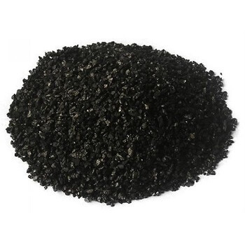 An image of granular activate carbon, one of the most commonly used filtration mediums