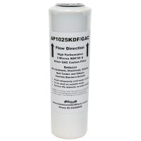 AP1025KDFGAC 10 inch by 2 point 5 inch water filter cartridge containing KDF and Granular Activated Carbon made in USA