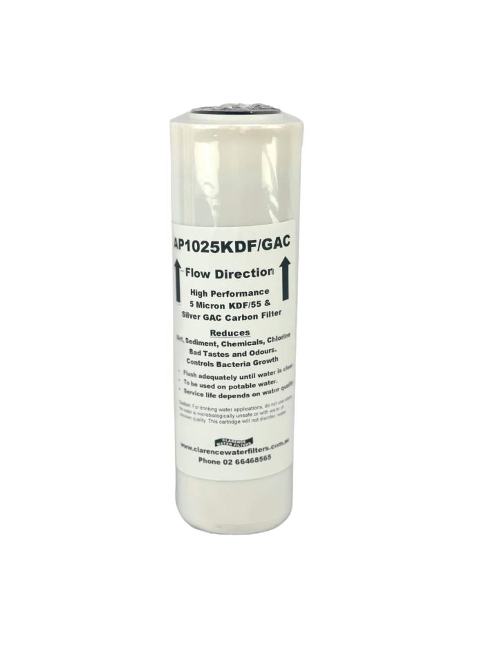 AP1025KDF/GAC 10" KDF and Silver Impregnated Carbon Filter