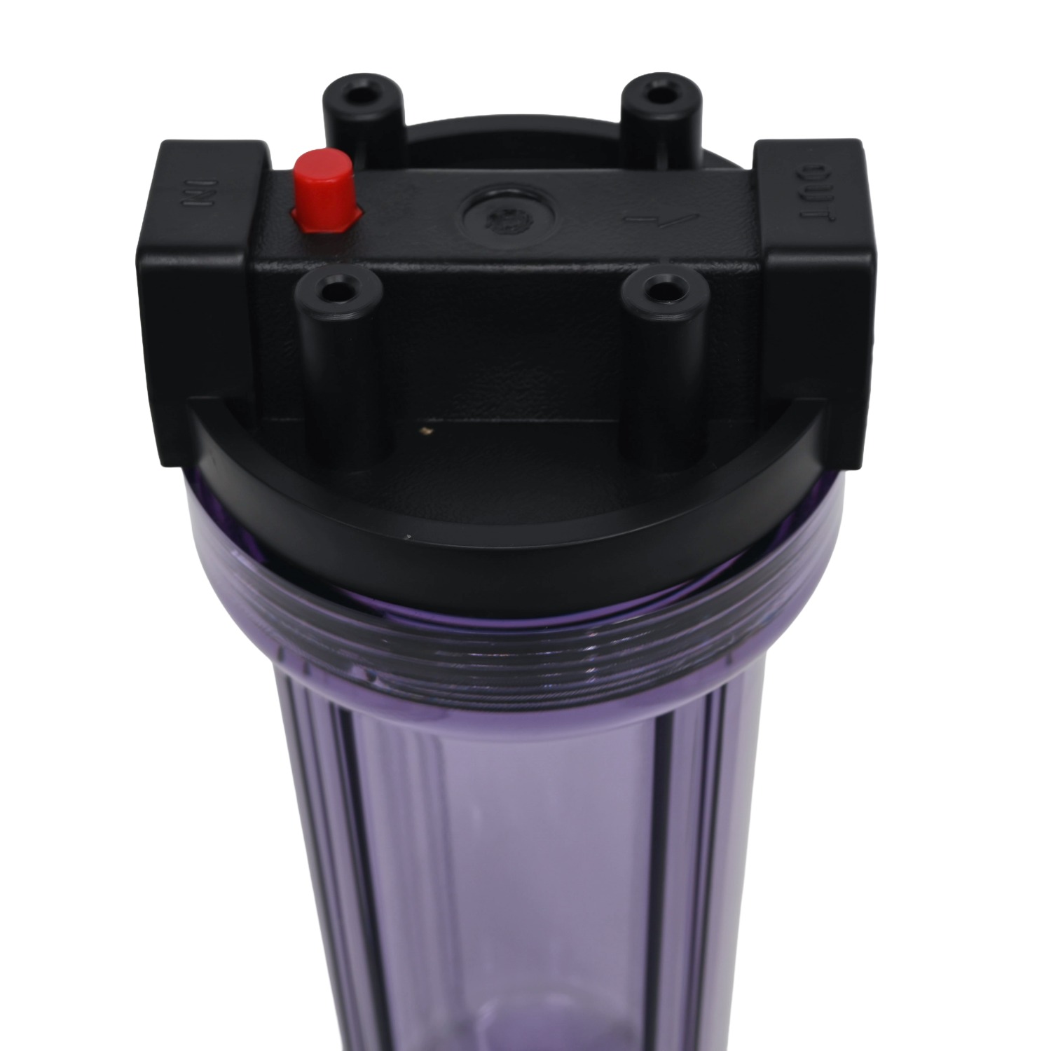 Aqua-pro HD1020C Transparent 10 inch Filter Housing with 3 quarter inch Bsp Ports