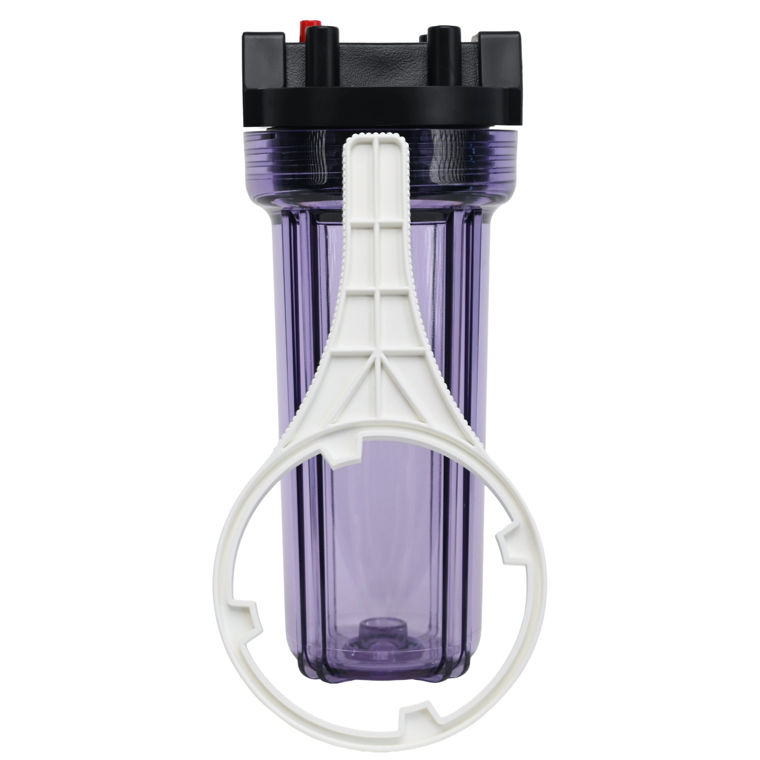 Aqua-pro HD1020C Transparent 10 inch Filter Housing with 3 quarter inch Bsp Ports with spanner