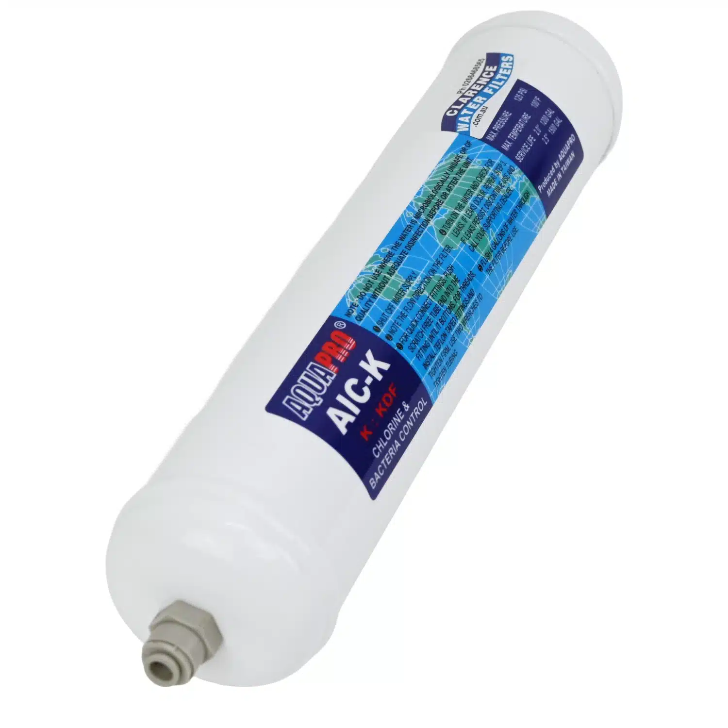 AquaPro AIC-K In Line Water Filter GAC & KDF 5 Micron 3
