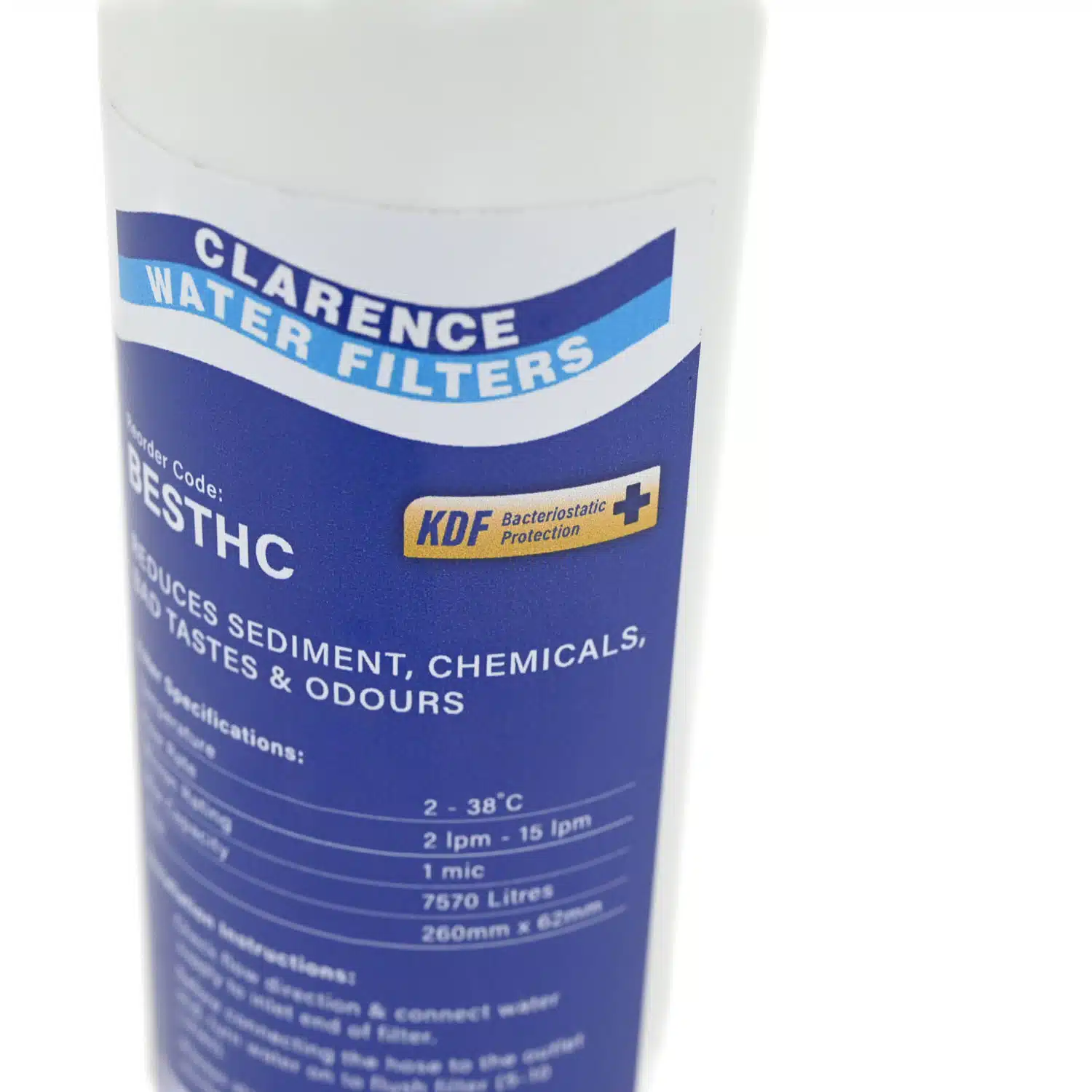 BEST HC portable in line water filter for caravans and RV's USA made 1 micron water filter with KDF