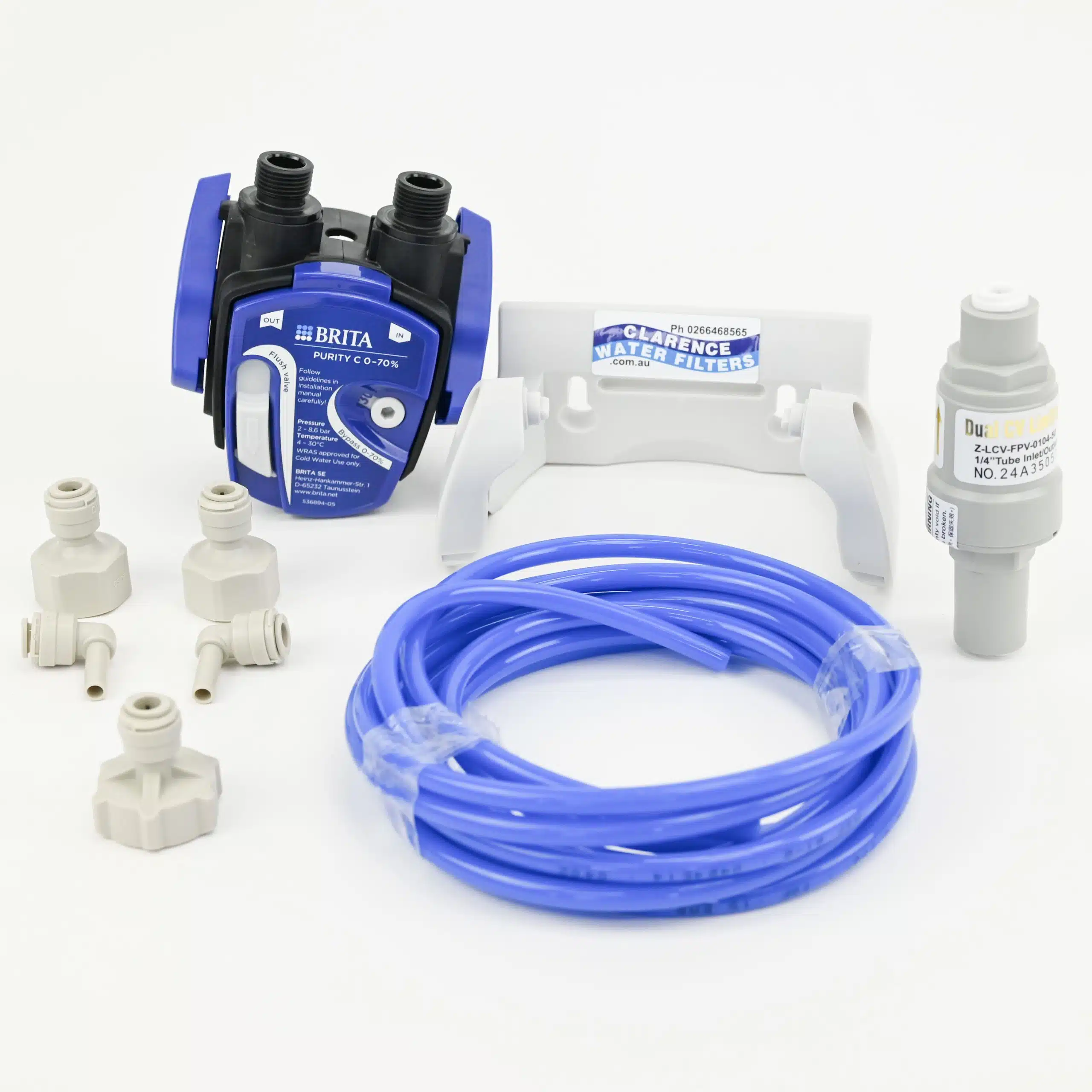 Brita Purity C Filter Head & Water Connect Kit with pressure limiting valve