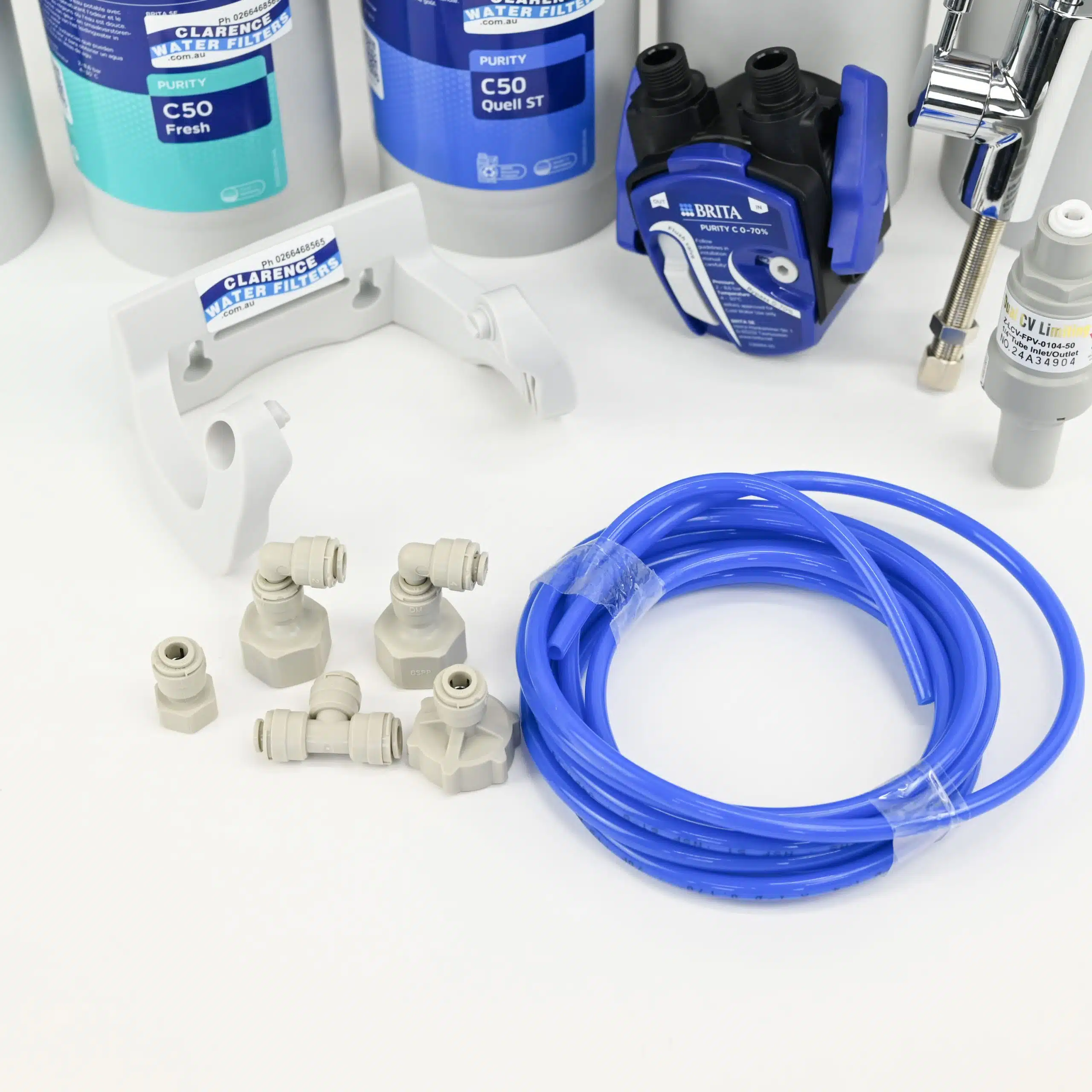 Brita Under Sink Filtered Drinking Water Systems with tap filter and fittings